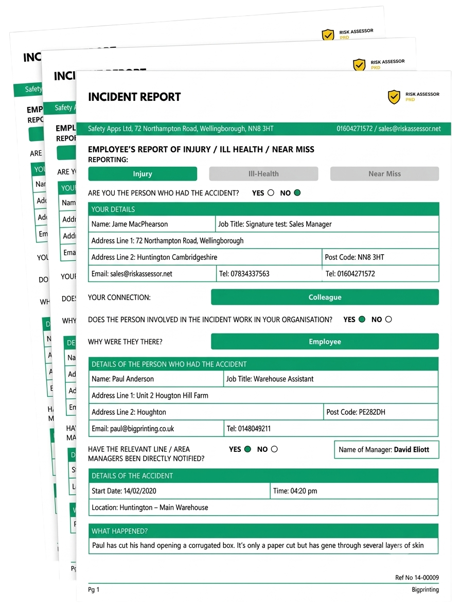 Example incident report PDF